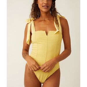 FREE PEOPLE Lola Bodysuit / Lemon Meringue